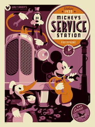 Mickey's Service Station - movie with Clarence Nash.