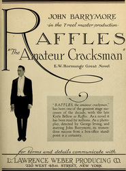 Film Raffles, the Amateur Cracksman.
