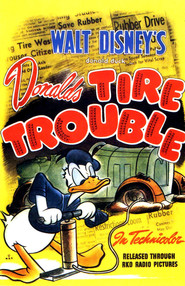 Animation movie Donald's Tire Trouble.