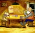 Animation movie Dva manyaka starik i sobaka.